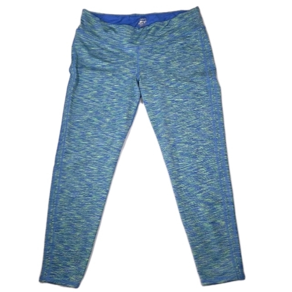 Lilly Pulitzer Womens Luxletic Weekender Leggings Size XL Green/Blue Space Dye
